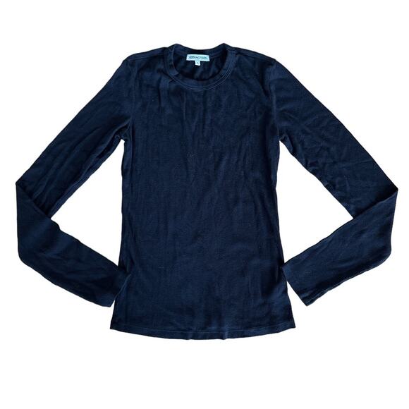 Cotton Citizen - Long Sleeve Crew Neck Tee in Black - Picture 1 of 3